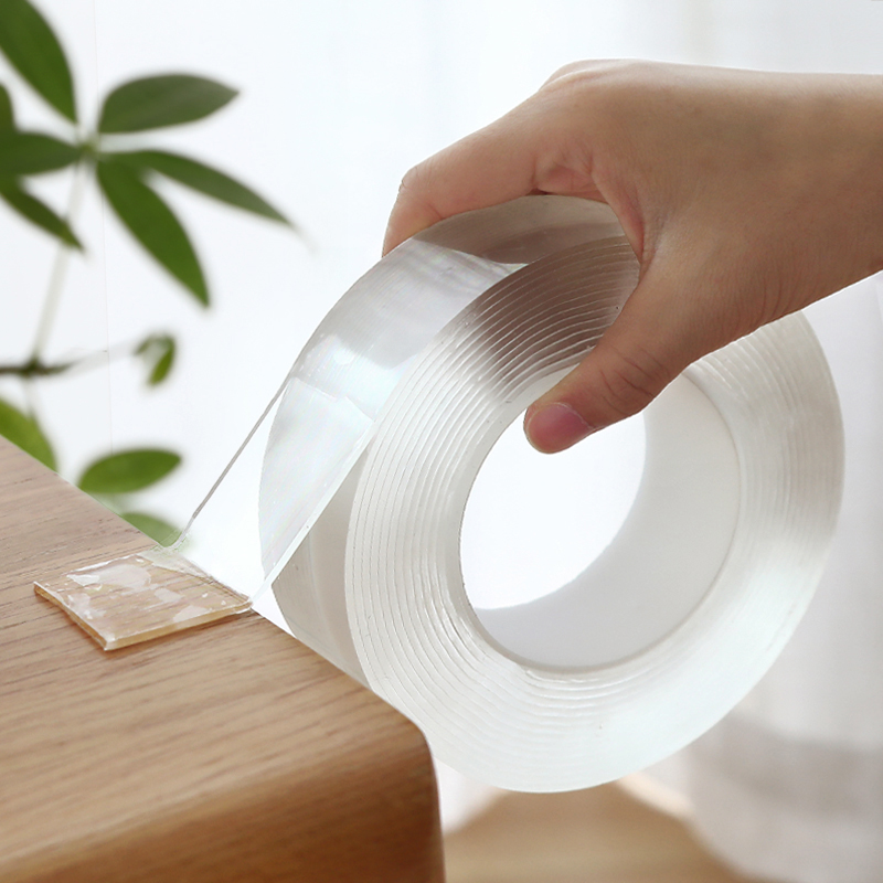 

3Pieces/Lot Fashion Magic Nano-tape Washable Reusable Double-Sided Tape Adhesive Nano Traceless Sticker Removable Universal Disks Glue