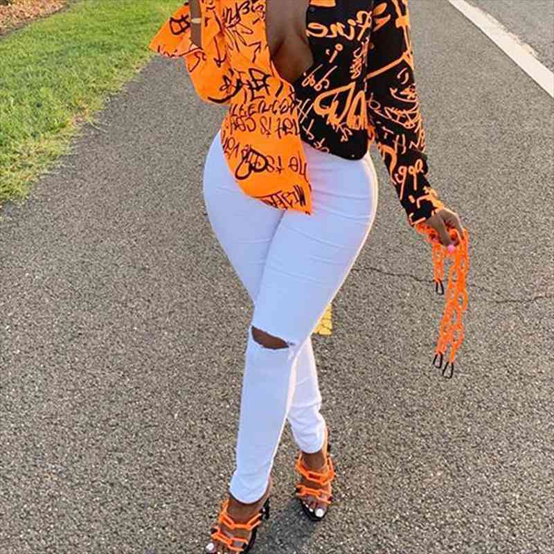 

casual fashion washed distressed ripped women jean high stretch skinny denim pants ladies hole pencil female, Blue