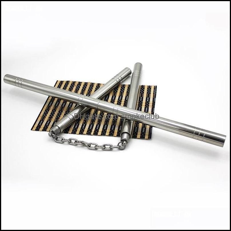 

Martial Arts Fitness Supplies Sports & Outdoors Wholesale-Stick Siery Nunchakus 2 In 1 Combined Carving Dragon Stainless Steel Self-Defense