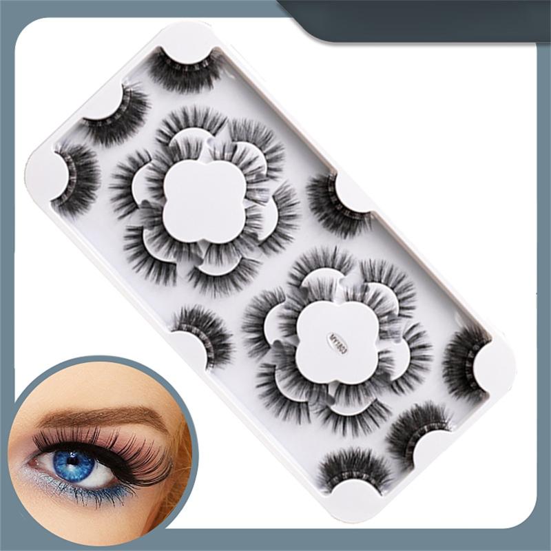 

New 18 pairs Lashes Magnetic 100% Mink Lashes Round Long Thick Reusable Handmade Non-Irritating Fake Eyelashe Makeup Tool