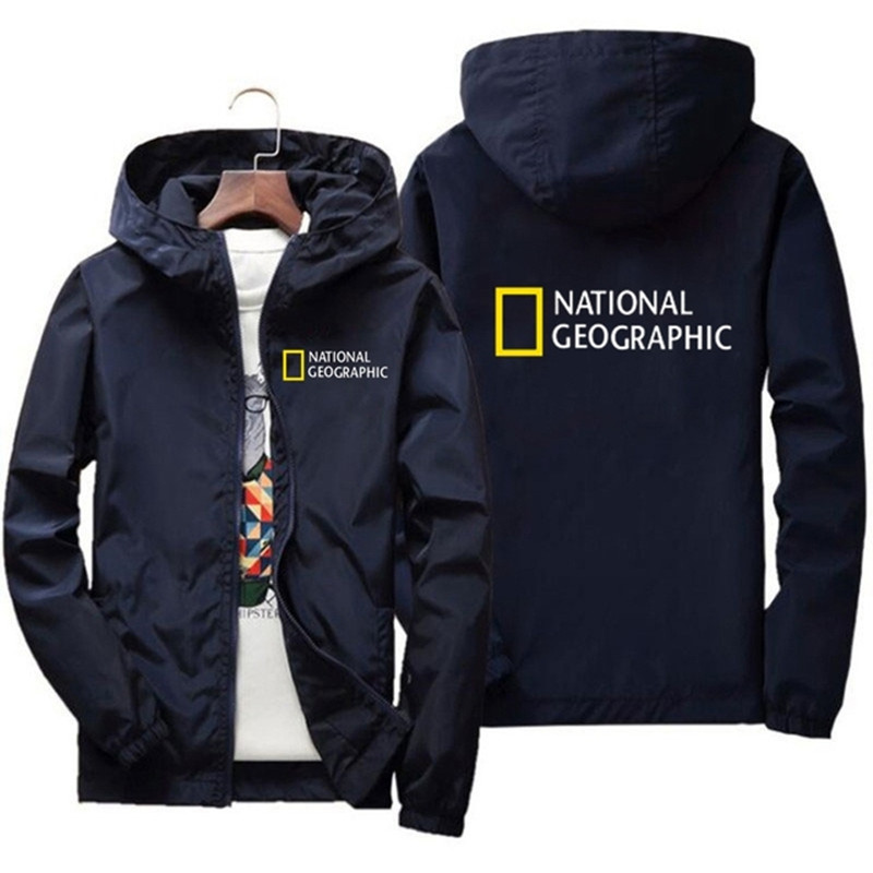 

National Geographic Jaet Mens Survey Explorer Top Jaet Mens Fashion Outdoor Clothing Funny Windbreaker Hoodie