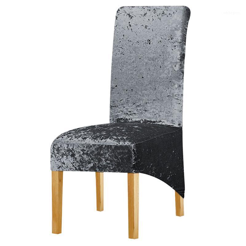

Bright And Shiny Velvet XL Size Chair Cover Long Back Europe Style Covers For Restaurant El Party Banquet