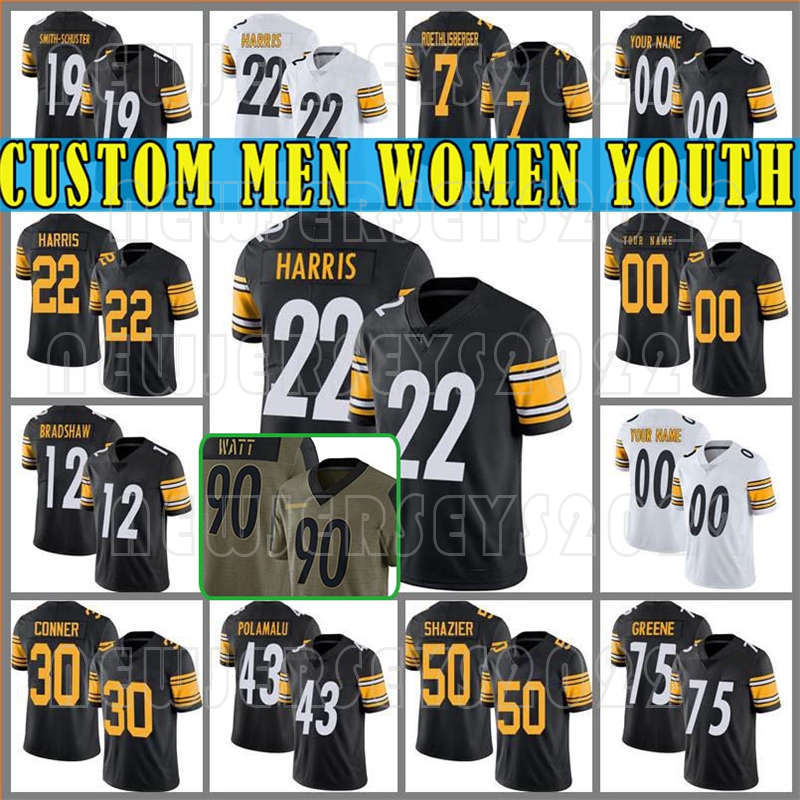 

90 T.J. Watt Najee Harris Football Kenny Pickett Jerseys Chase Claypool Myles Jack Pat Freiermuth Pittsburgh Steelers Minkah Fitzpatrick Ben Roethlisberger, Custom women(g r)