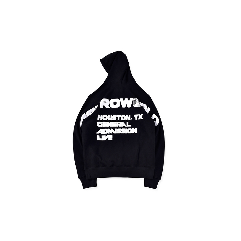 

2021 New Travis Scott' Black Astrovst Section Texas Hip Hop Hoodie Man 8l5j