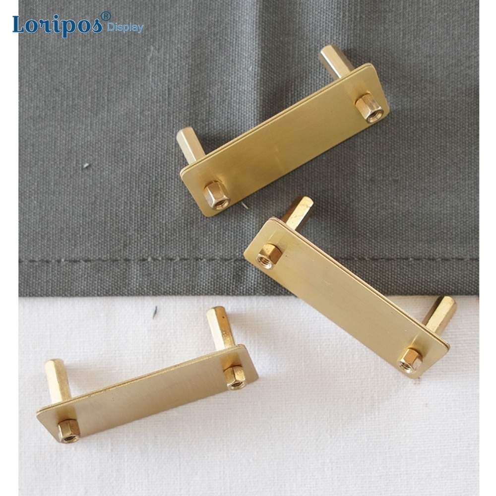 Nordic Style Retro Brass Wedding Name Card Holder Metal Postcard Post Menu Display Clip Table Stand Price Sign Holder-image-754643549