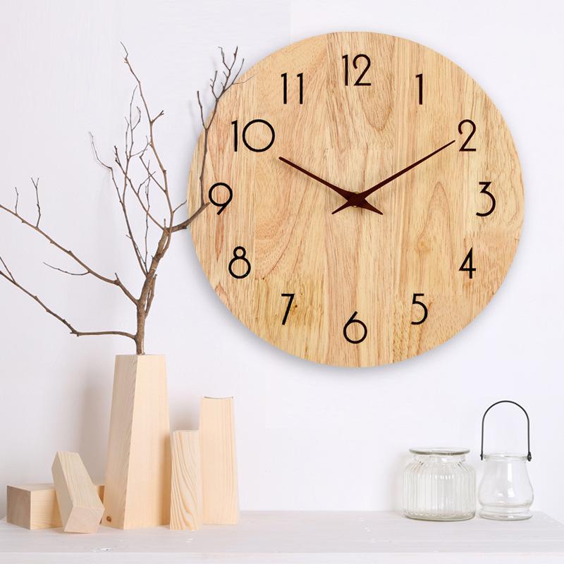 

Wall Clocks DIY Creative Clock Wooden Hands With SUN Silent Movement Walnut Wood Needle Quartz Replace Part Accessories