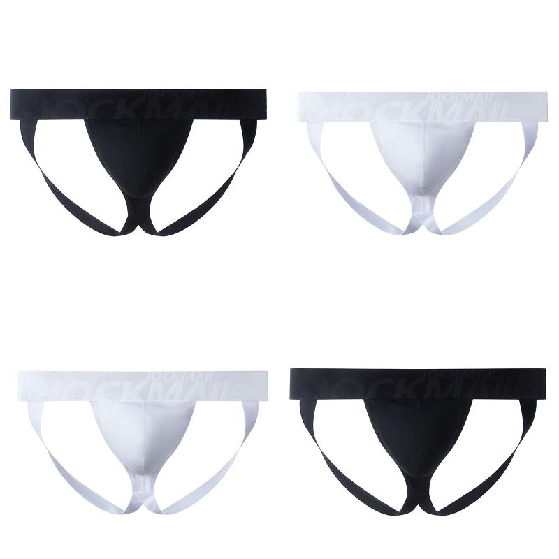 

Women's Panties Low Waist Sexy Underpants Men's Underwear Comfortable Sweat-absorbent Double Thong Boxer Shorts, Bk