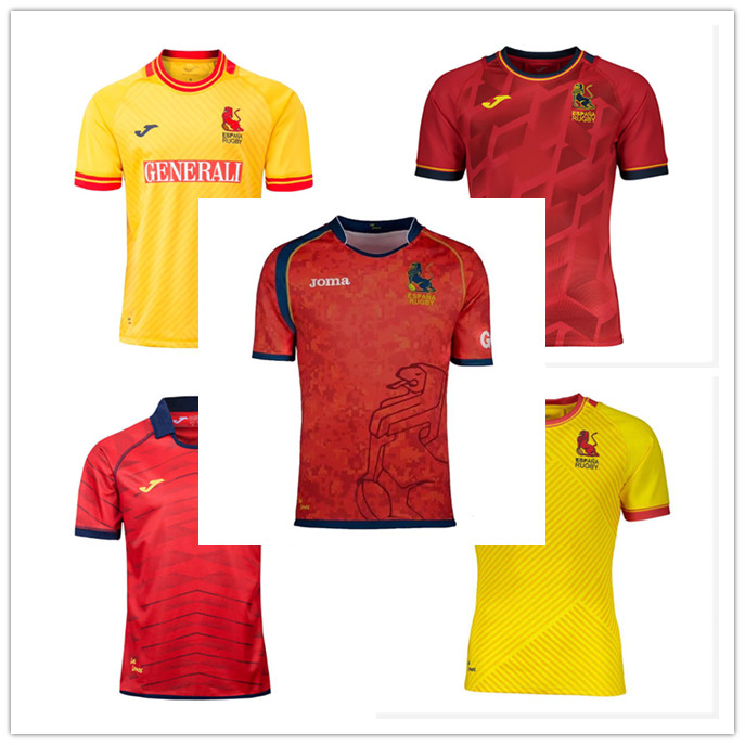 

Spain 2021 Home Rugby Shirt national team espana Jerseys League union shirts, Black;gray