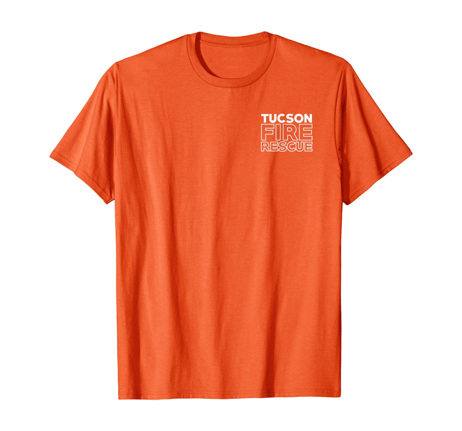 

City of Tucson Fire Rescue Arizona Firefighter T-Shirt, White;black