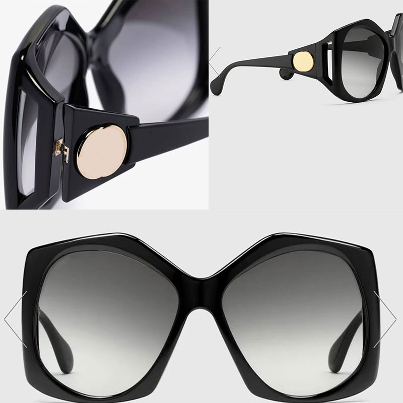 

Designer sunglasses UV400 black classic retro plate 0875S oversized seven-pointed frame fashion men glasses GG0875 Sunglassess for Women original box