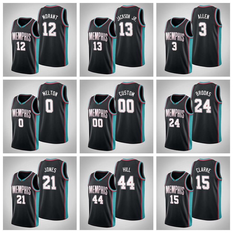 

Men Memphis Grizzlies Ja Morant Jaren Jackson Jr Dillon Brooks basketball jerseys Any player hot pressing custom basketball jerseys, Black;red