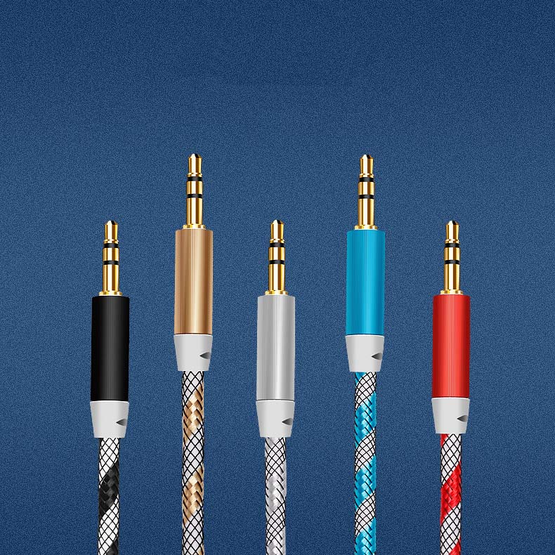 

3.5mm AUX Cable 1M/3FT Male to Male Stereo Audio Cables for Cellphones PC MP3 Car with Stock, Mix colors