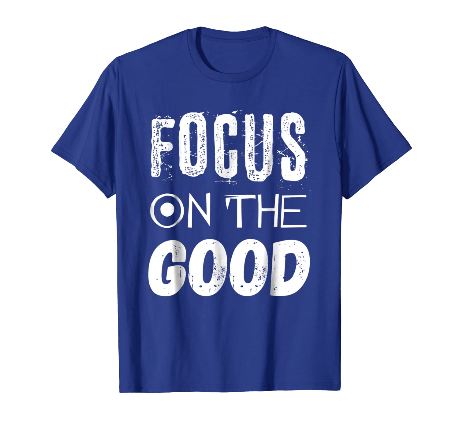 

focus on the good t-shirt be positive be grateful tee, White;black