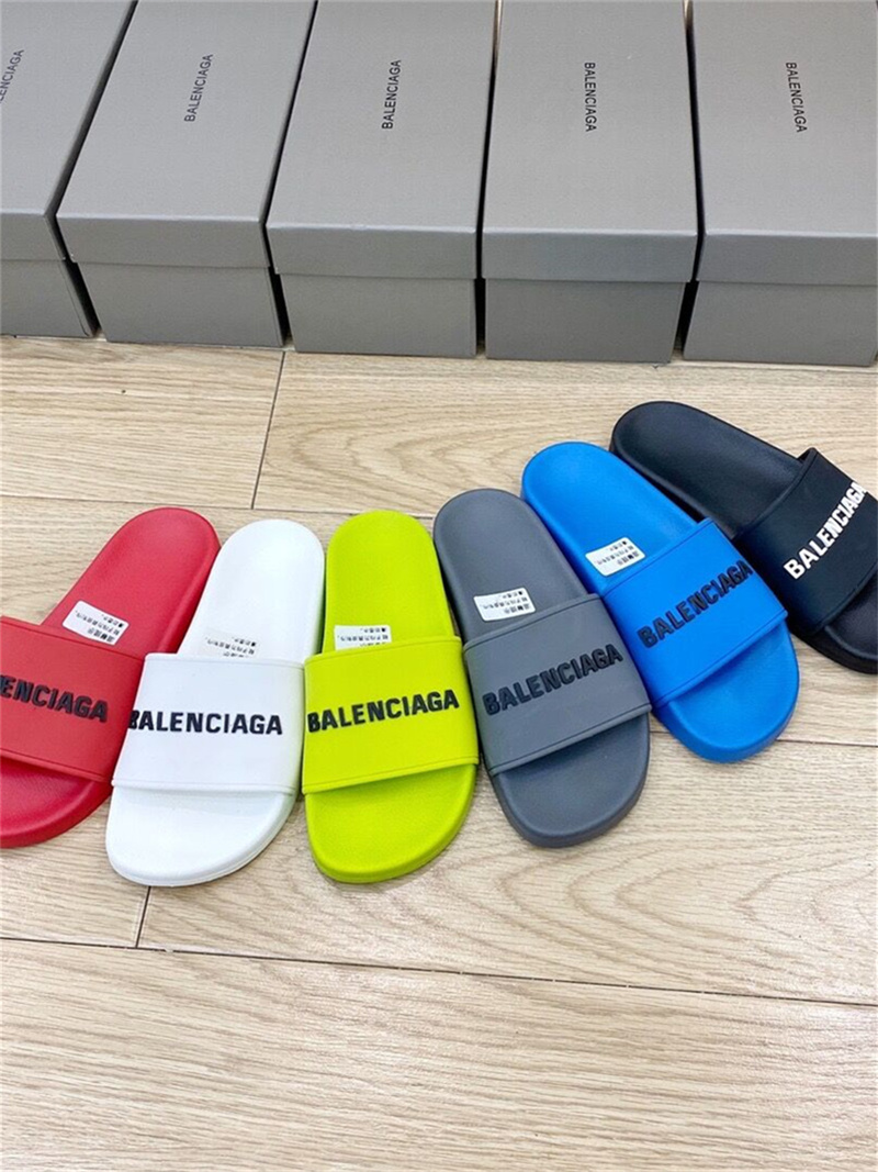 Balen-ciaga Dupe Sliders Mens Womens Summer Sandals cases Beach Slippers Real Leather Inside Home Slides Flat Chaussures Shoes Indoor Office Stre