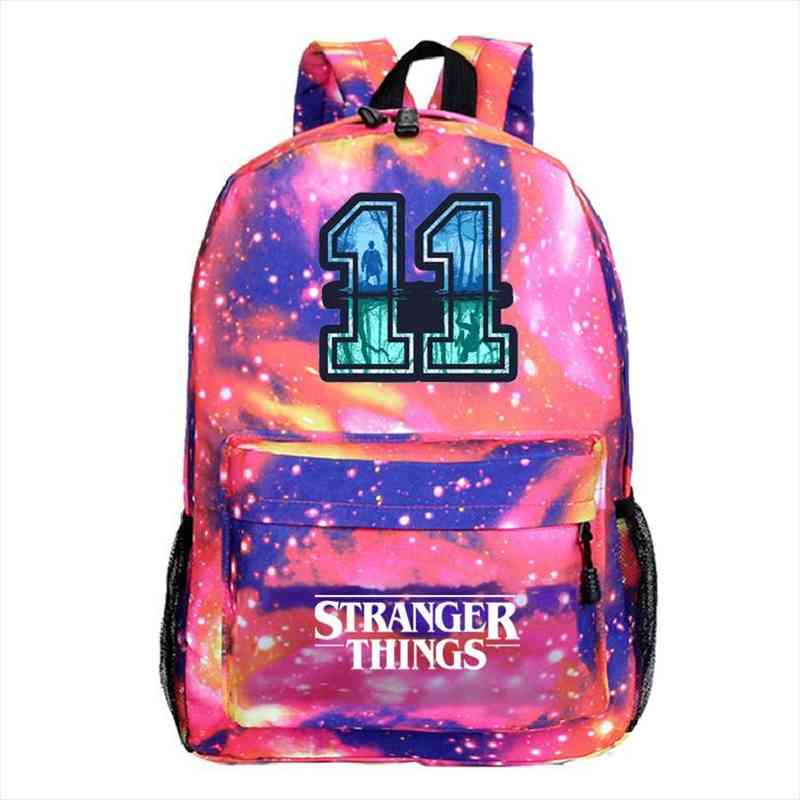 

backpack dos stranger things 3 eleven femme school bags anime travel backbag mochila back to teenage unisex