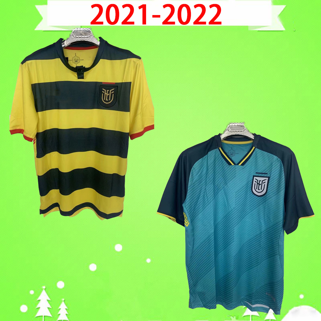 

Ecuador 2021 Copa America soccer jerseys home away Pervis Estupiñán 2022 yellow blue Gonzalo Plata Michael Estrada football shirts thailand quality 21 22 -2XL, #10 atom
