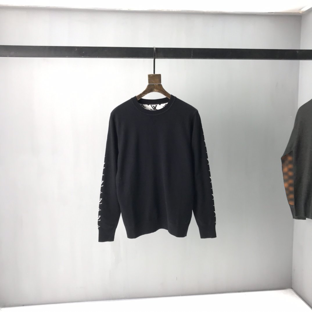 

2021 Paris luxury classic fashion full-body letter printed casual sweater men's designer high luxury spring autumn highest quality men&, White;black