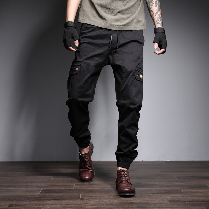 

2021 New -7xl Mens Jogger Autumn Pencil Harem Men Camouflage Military Pants Comfortable Trousers Camo Joggers Uji7, Black