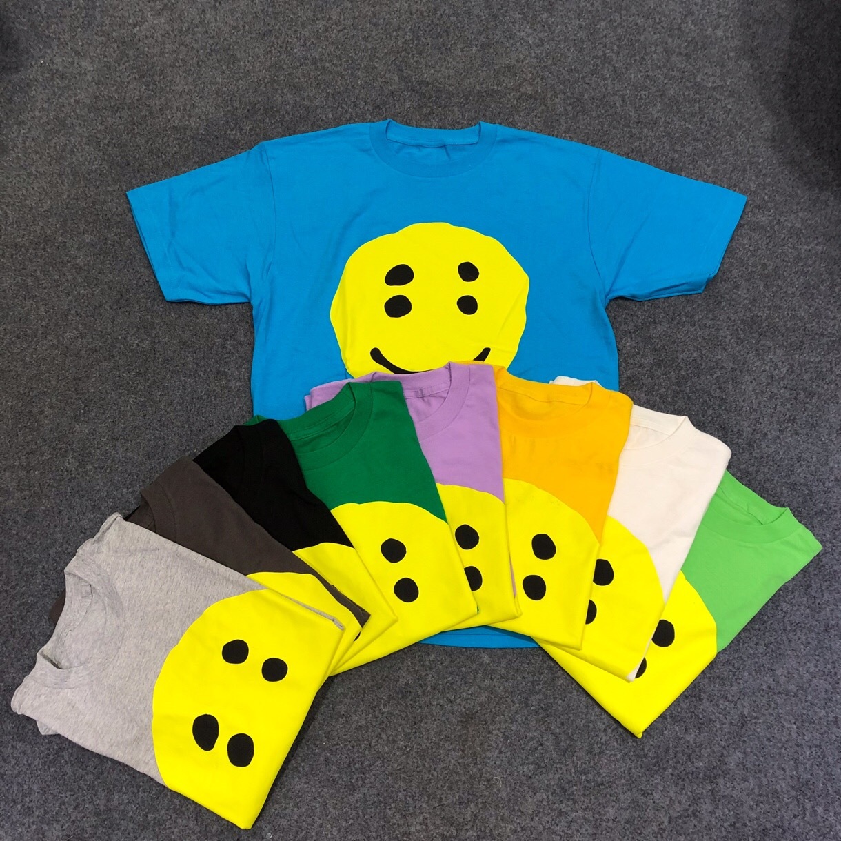 

2021 New the Best Version of W.w.c.d. Smile Print for Men and Women's Hip-hop Shirt Men's Short Sleeve T-shirt Summer P5ge, Light green