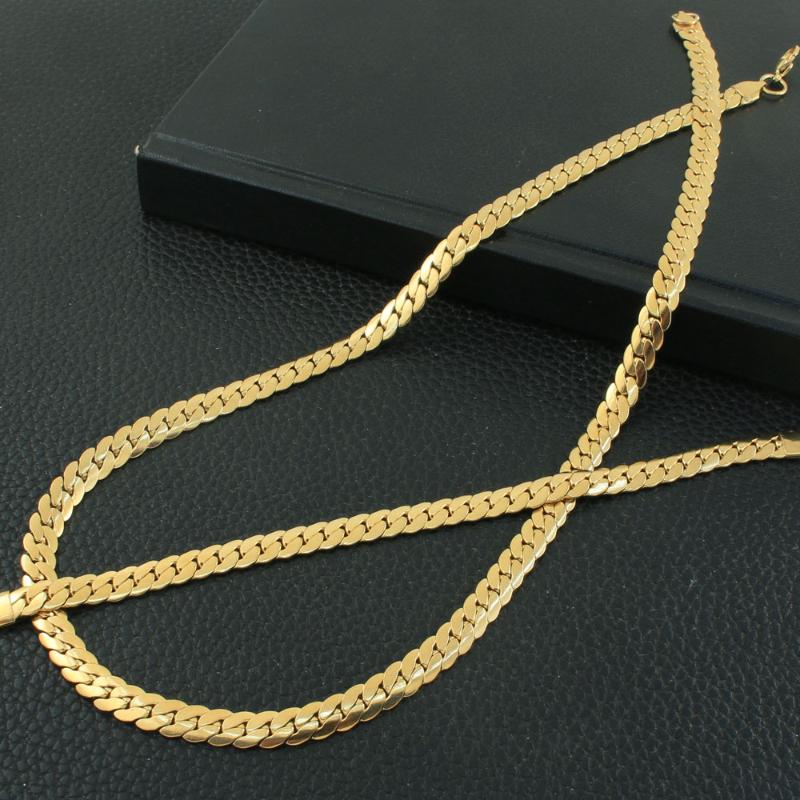 

Earrings & Necklace Est Chain Stainless Steel Fashion Jewelry Gold Color 60cm Long Bracelet Sets For Gift SFHZAQBH, Silver