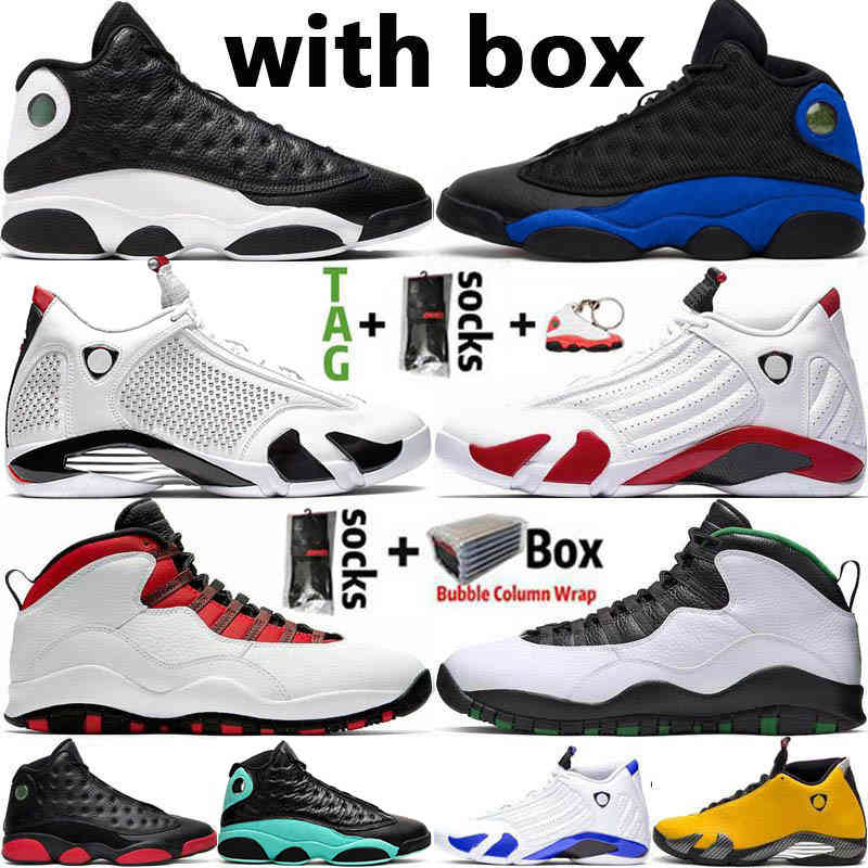 

!Air! 2021 Jumpman 14s Mens Basketball Shoes Hyper Royal SUP White 13s Reverse He Got Game Dirty Bred Chicago 10s Retro Sports Trainers, 25