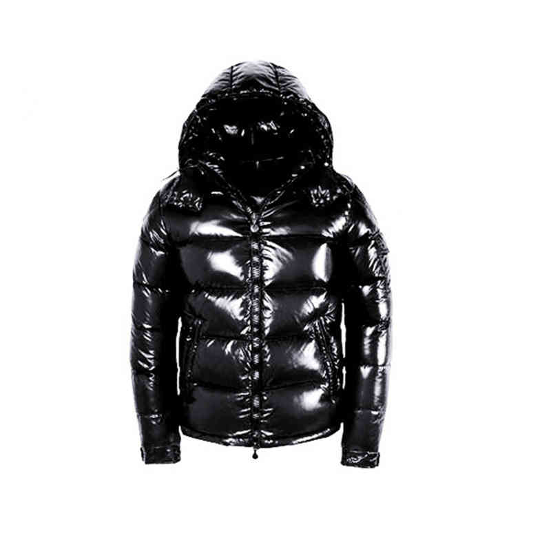 

Men's Hoodie, NFC warm casual coat, detachable hat, white duck down filler, Black
