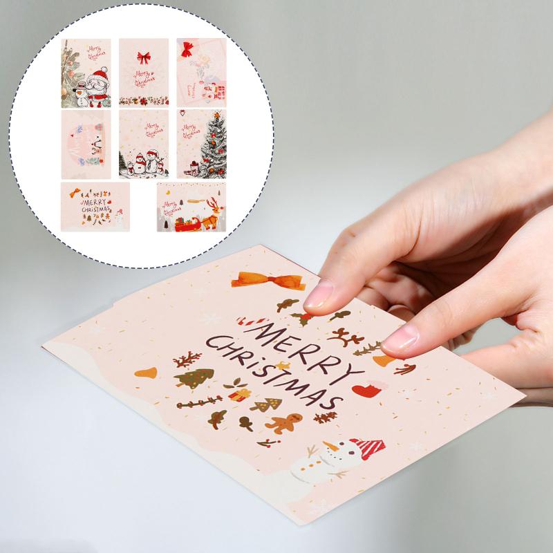 

Greeting Cards 1 Set 8pcs Christmas Elements Party Paper (Assorted Color)