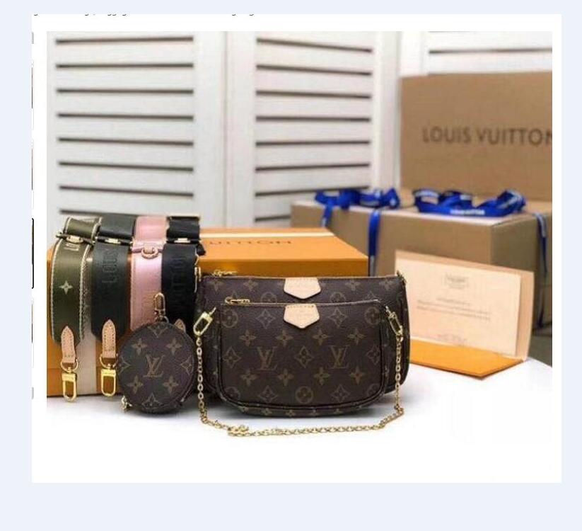 

q787 LOUIS VITTON LV New Luxury Fashion Handbags Multi Pochette Accessoires Purses Women Favorite Mini Set Combination