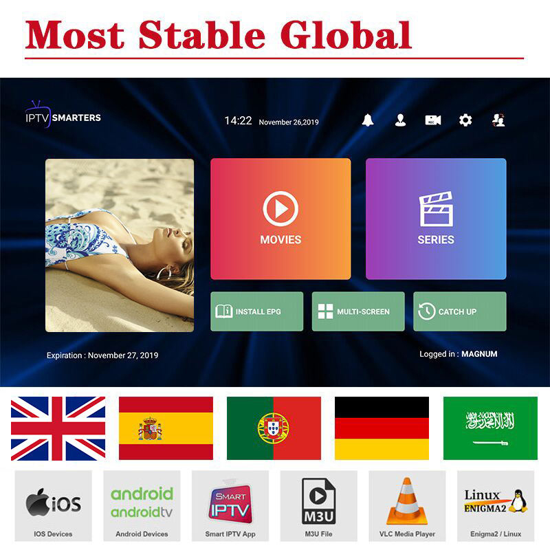 

Bestott/magnum Free Platfrom with the credits that needed to create for the customers to use on Smart TV/Android TV Box/PC