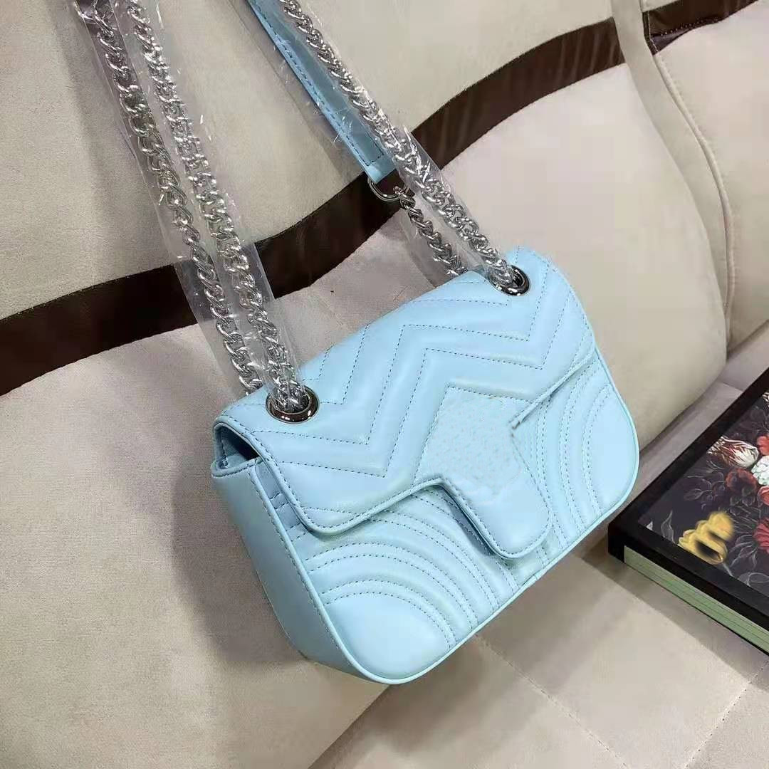 

2021 New Women's Wave Pattern Quilted Retro Flip Love One Genuine Leather Handbag Shoulder Bags Messenger Bag Women Purses Handbags, Customize