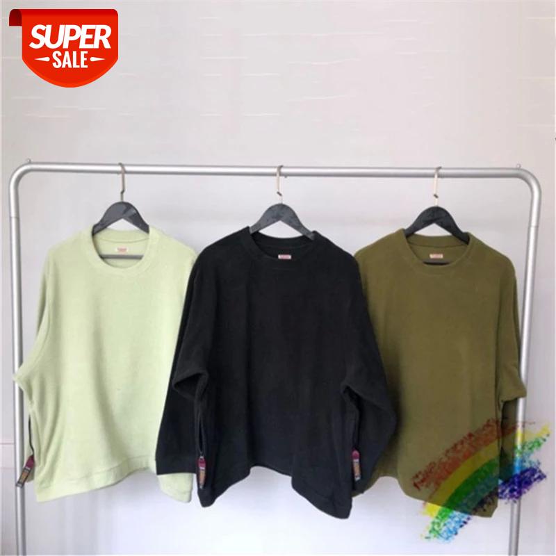 

Crew Neck Fleece KAPITAL Sweatshirts Men Women 1:1 High Quality Butter Green Matcha Green Black Crewneck Hoodie #Tk21