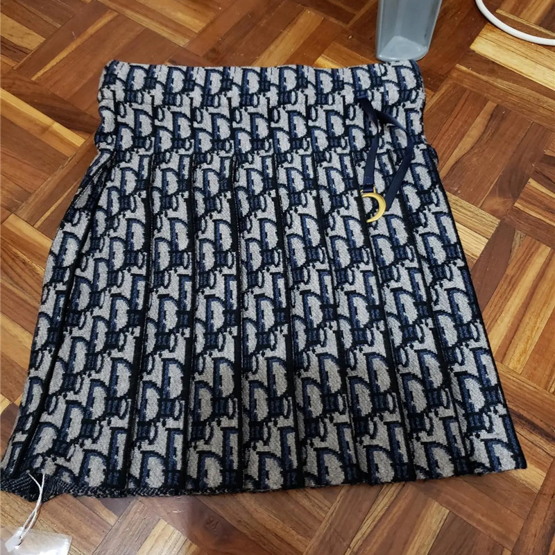 

Women Skirt Jacquard Pleated Knitted Mini Skirt Good Quality Dropshipping, Black