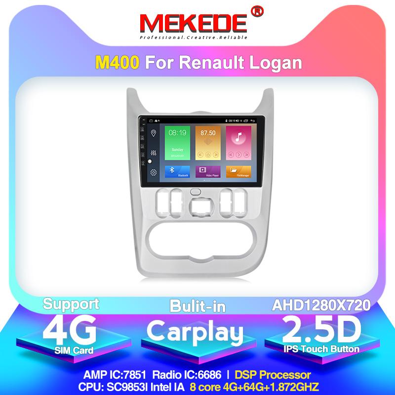 

Player 4G+64G 9" 2din Android 10.0 GO Car DVD For Logan I Sandero Lada Lergus Dacia Duster Radio GPS WiFi