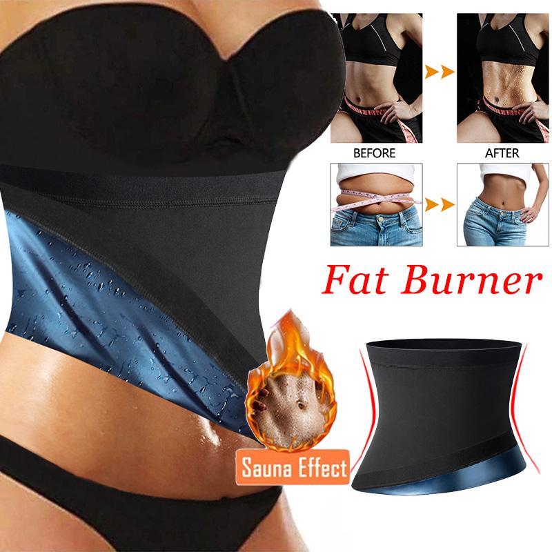 

Women's Shapers Neoprene Sweat Waist Trainer Corset Trimmer Belt For Women Weight Loss Cincher Shaper Slimmer Faja Shapewear, Black