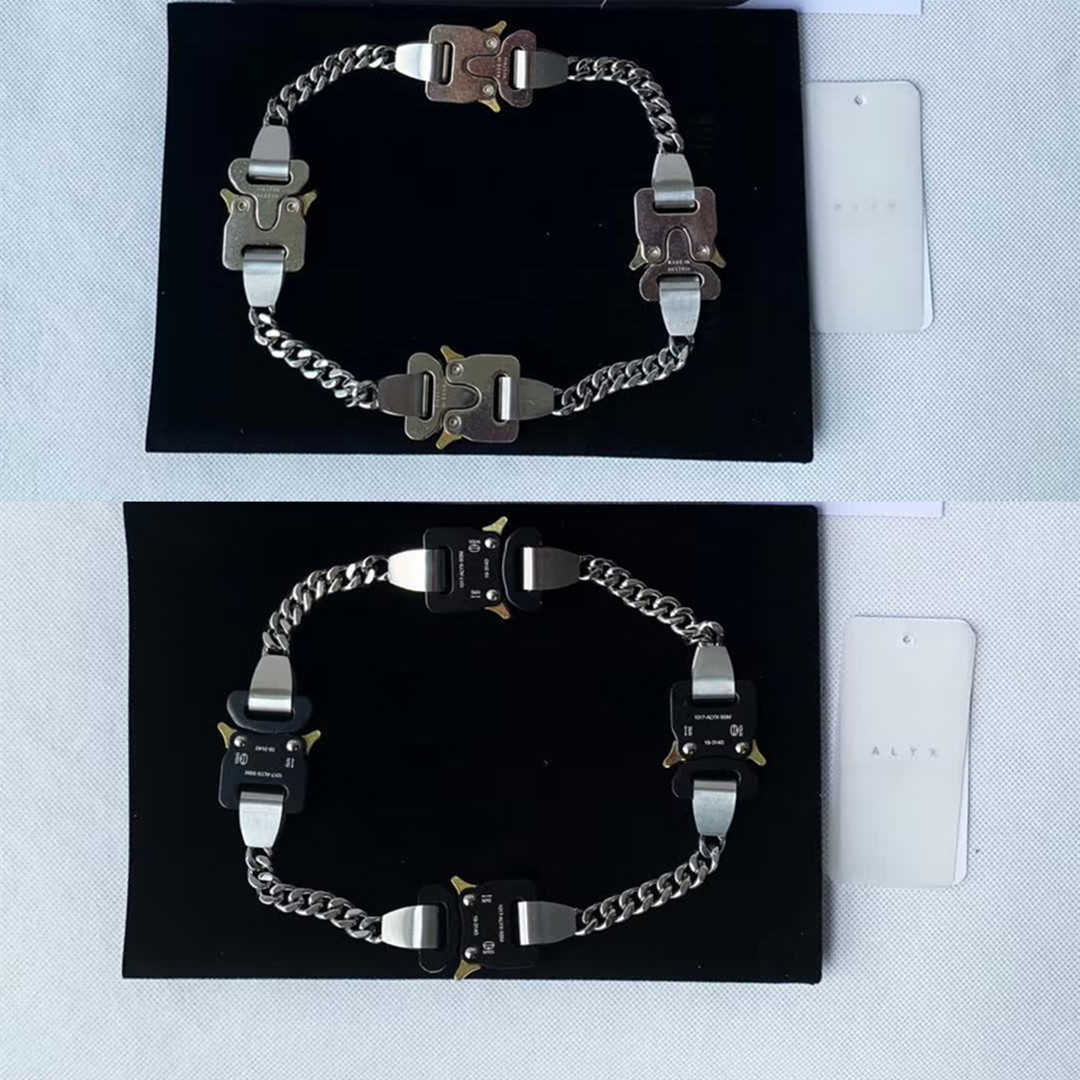 

Four Buckles Alyx Necklaces Men Women 1017 Alyx 9sm Chain Necklace Buckles 4 Ever High Quality Q0622