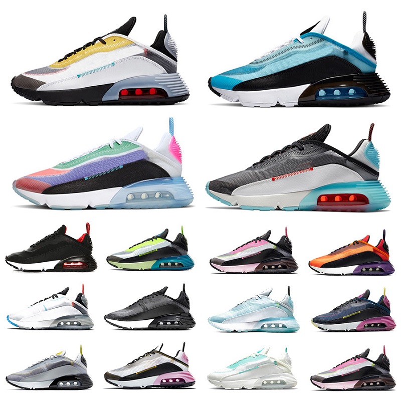 

Discount Multi-Color 2090 mens running shoes Pure platinum brushstroke black anthracite photondust 2090s men women trainers sports sneakers, Color#6