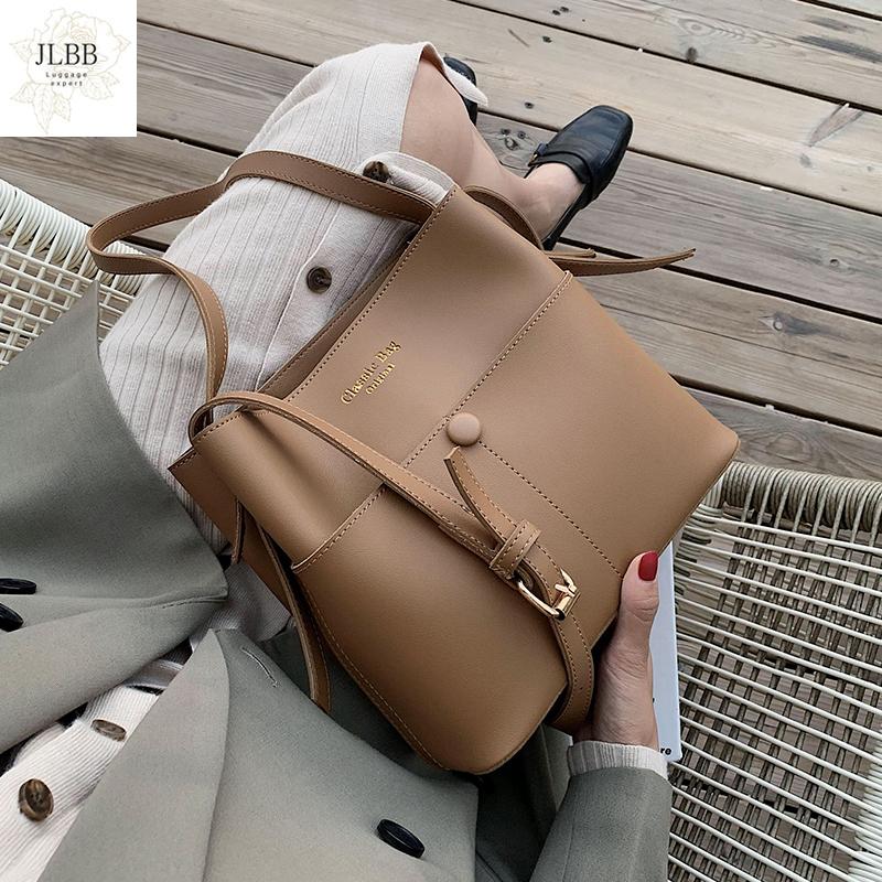 

casaul buckets bag for women designer shoulder bags luxury soft pu leather crossbody bag large capacity totes ladies big purses, Black