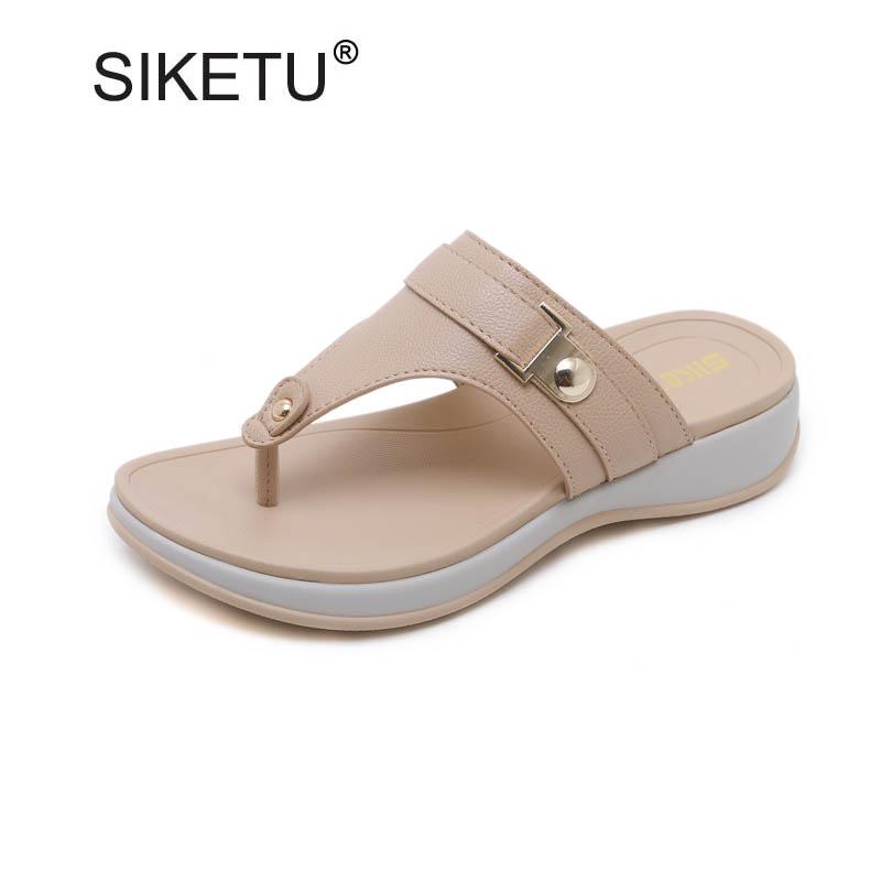 

Slippers Women's Casual Flip Flops Comfortable Ladies Flat Beach Sandals Plus Size 34-42 Female Summer Slides For Lady, Black