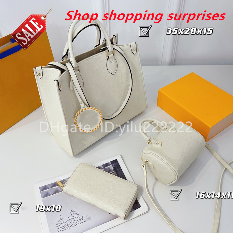 

2021 fashion combination high quality Lou vdeng women's bag Vintage luxury designer original leather messenger double shoulder zipper portable Beauty Set, Split