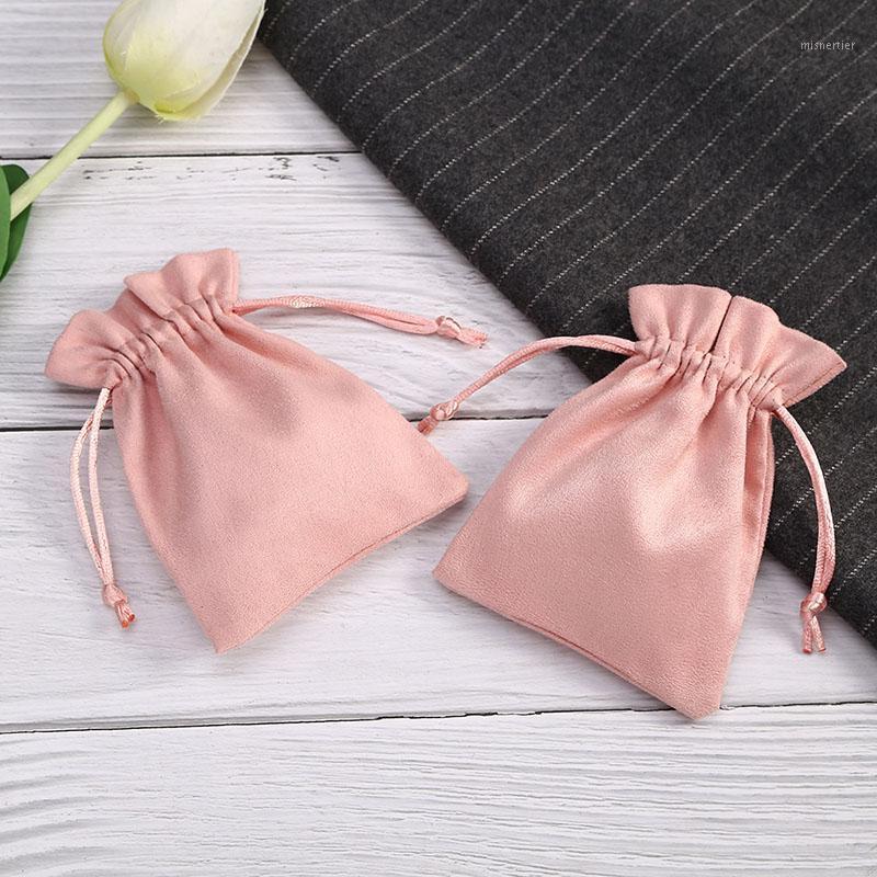 

Gift Wrap 10pcs Suede Fabric Jewelry Drawstring Bag Wedding Candy Packing Pouches Christmas Party Decor Cosmetic Beads Storage Bags