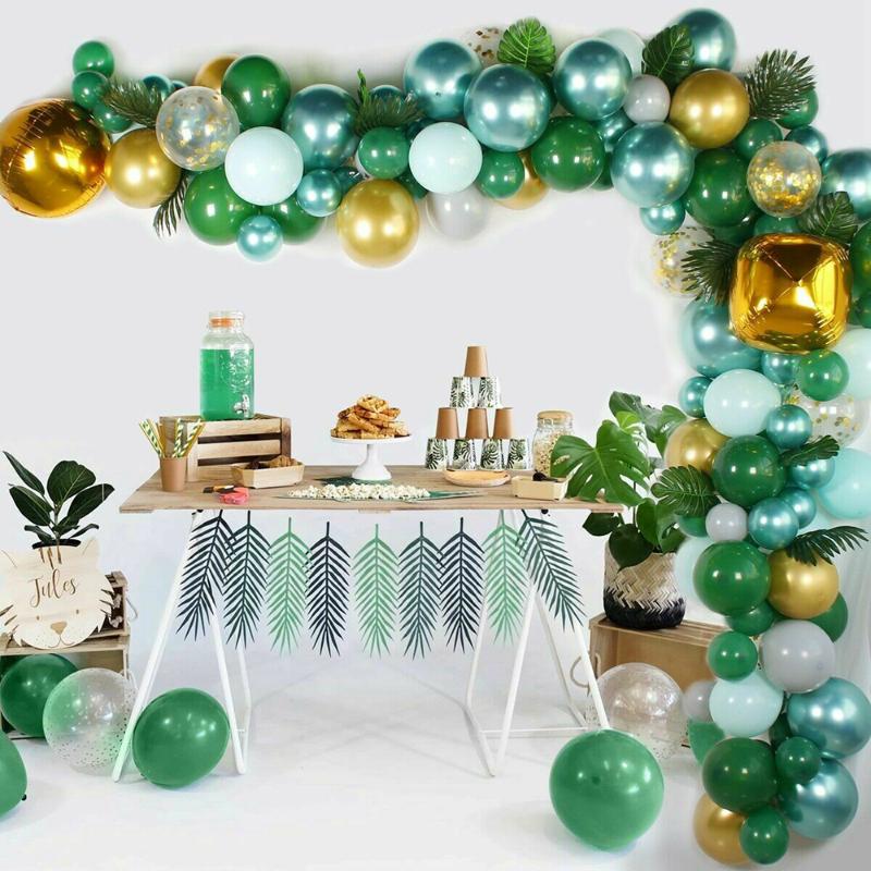 

Party Decoration Balloon Garland Arch Kit Jungle Safari Theme Supplies Green Balloons Pink Baby Shower Wedding Birthday Decor