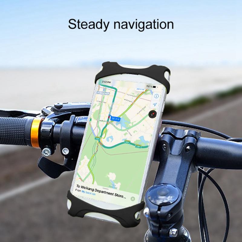 

Cell Phone Mounts & Holders KISSCASE MiniBicycle Silicone Mobile Bracket Motorcycle Electric Vehicle Universal Anti-drop Navigation