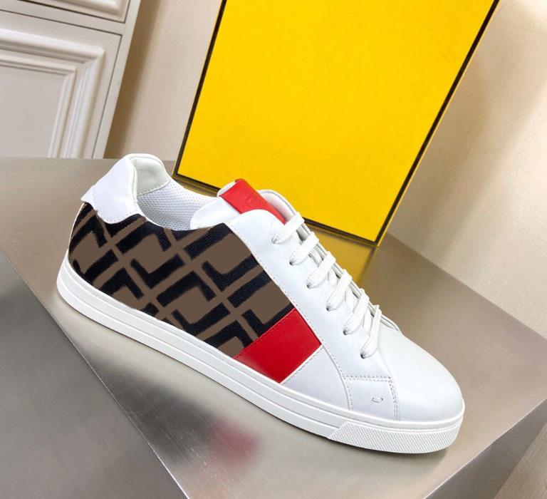 

2021Luxury design white men's casual shoes colorful soles letter printing flat sneakers classic outdoor ladies sneakers