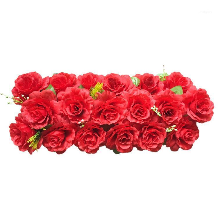 

Party Decoration Artificial Flower Wedding Road Cited Rose Peony Hydrangea Arched Door Row Window T Station Decor