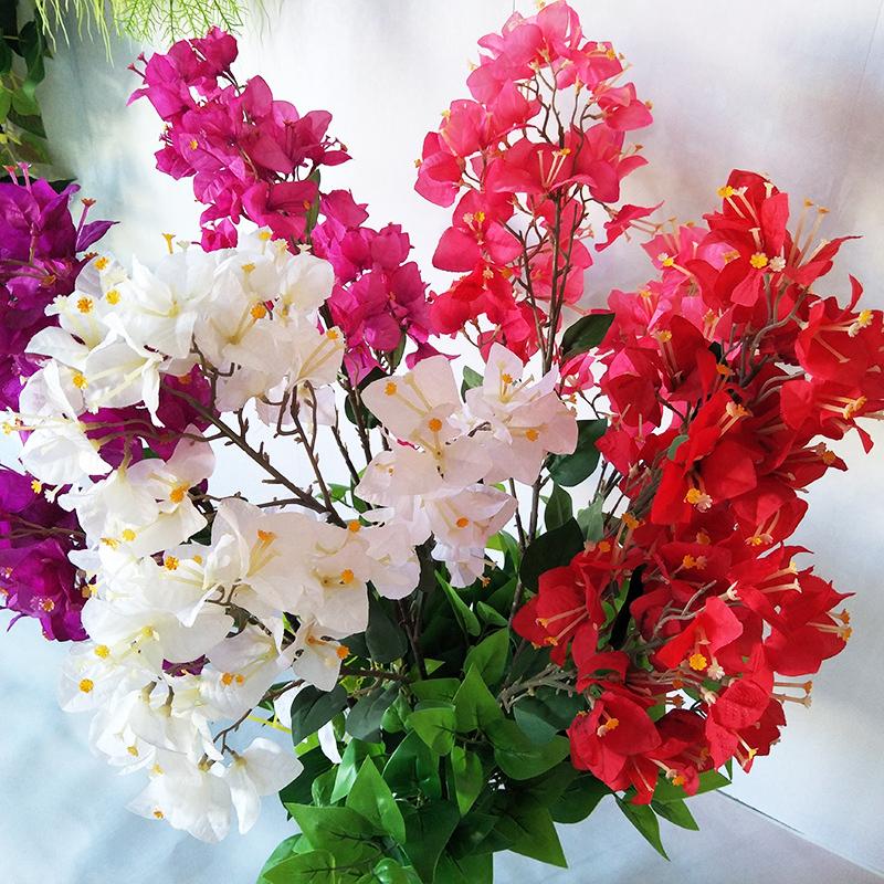 

Decorative Flowers & Wreaths 90cm 70 Heades Artificial Bougainvillea Bouquet For Wedding Festival Home Garden Simulation Fake Plum Flower, 100 pcs choose this