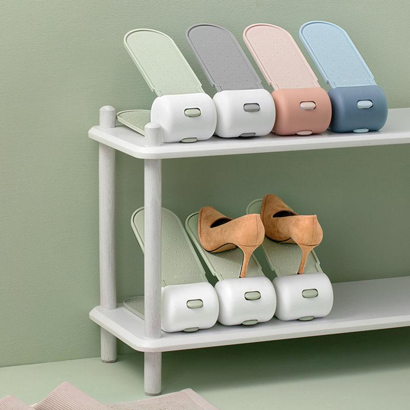 

Clothing & Wardrobe Storage Durable Adjustable Shoe Organizer Footwear Support Slot Space Saving Cabinet Closet Stand Shoes Rack Box U3