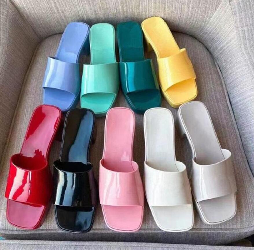 

Designer Luxury Brand woman slipper lady Sandals platform summer jelly slide high heel slippers Casual shoes Womens Leather Alphabet beach shoe with box 35-40, Extra shipping