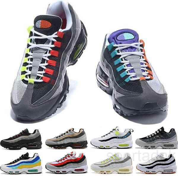 

Men 95 OG Cushion Navy Sport High-Quality Chaussure 95s Walking Boots Men running Shoes 95 Sneakers Size 36-46 K5M, Color 03