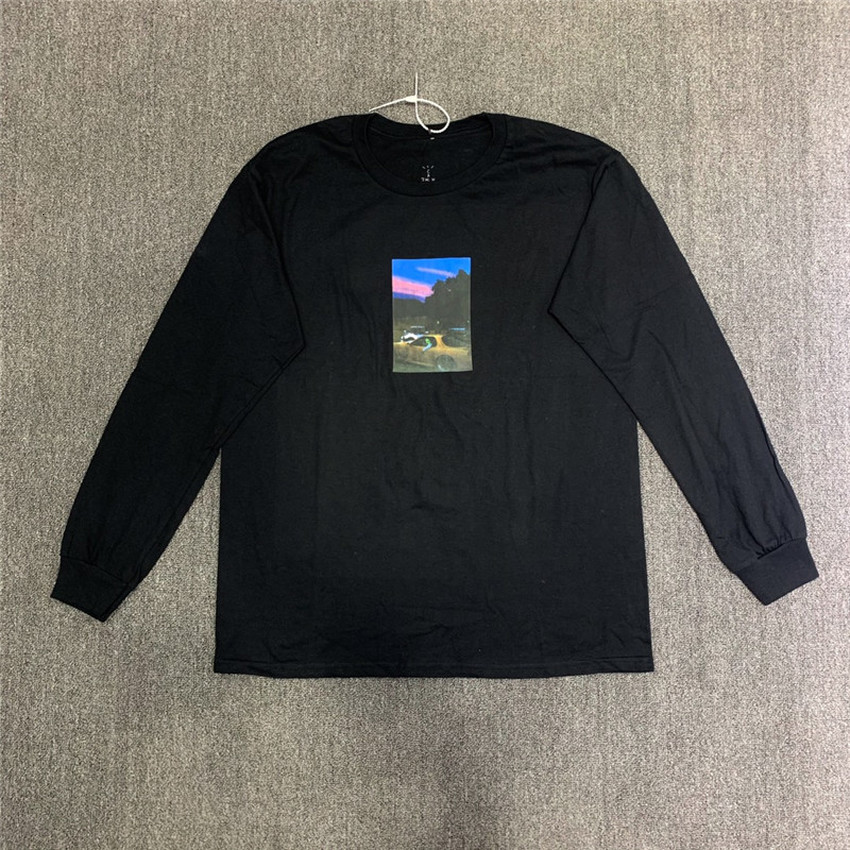 

2021 New Long Sleeve Travis Scott Jackboys Photo T-shirts Men Women Cactus Jack Fashion Casual Tees 95kt