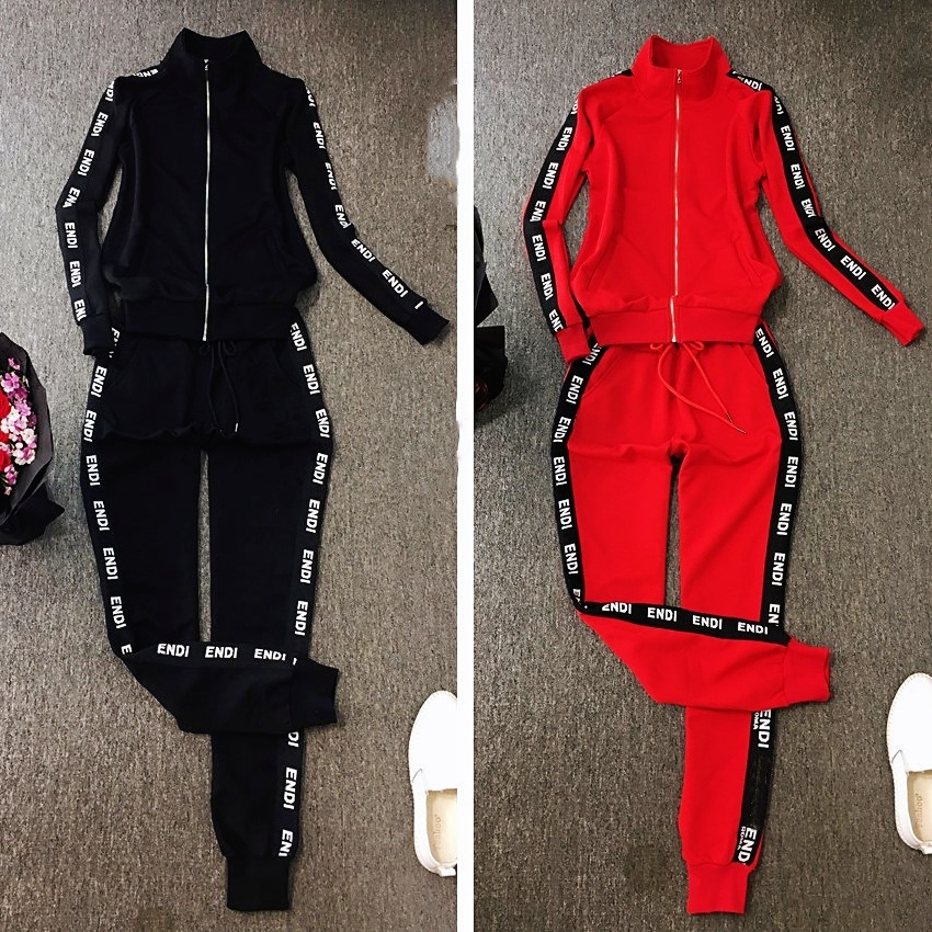 

Pants Male Designer Ladies Sports Suit Autumn Tide Brand European Style Casual Cardigan Long-Sleeved Letter Embroidery Two-Piece Slim 2021, Customize